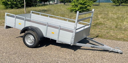 [BEA25.13.75] Bakwagen Aluminium 257 x 131 cm (750kg, 1, Staal)